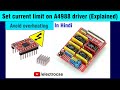 How to set output current limit on A4988 stepper driver #CNC  |ElectroCSE