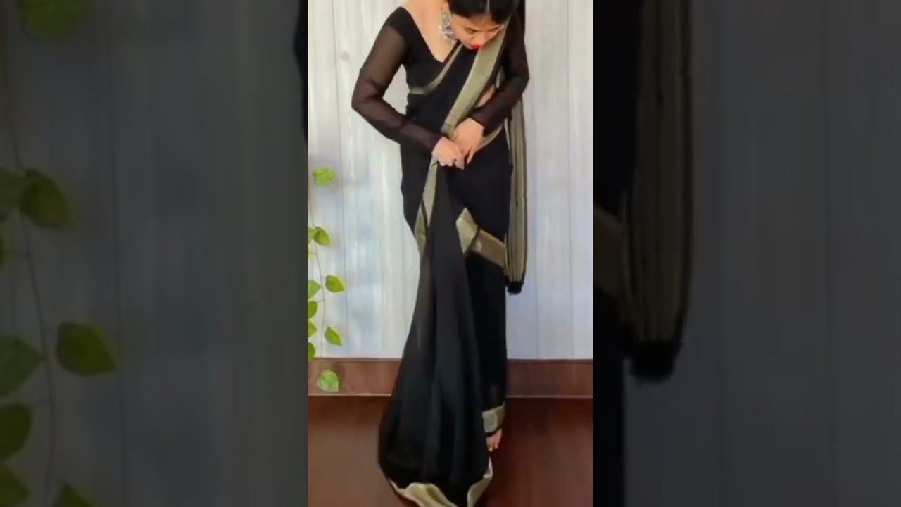 Bollywood style saree  How to Wear nivi saree draping