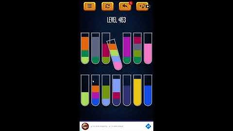 Water Sort Puzzle - Color Liquid Sorting Game Level 463 Solution