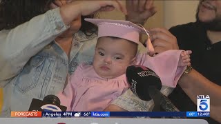 Smallest baby ever born at Cedars-Sinai in L.A. finally goes home after 10 months