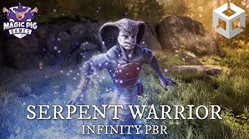 Serpent Warrior Character Pack • Infinity PBR • Unity Fantasy RPG Game Dev