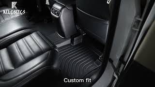 Kelcseecs Floor Mats Custom Fit For Cr-V Include Hybrid 2023 Tpe All Weather Waterproof Car Mats