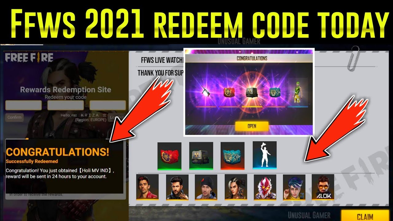 free all character redeem code today | ffws 2021 redeem code | free fire new redeem code |