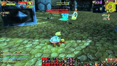 Rogue / DK v Gladiator Mage / Lock (WoW Gameplay/Commentary)