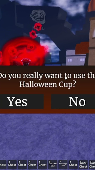 Using Halloween Cup In Unfamiliar Universe Incident #roblox#uui