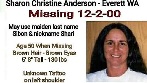 MMIW: Sharon Christine Anderson, Everett, WA, Dece...