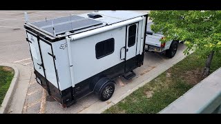 Cargo Trailer to Toy Hauler Camper in 6 Minutes - Cargo Trailer Conversion Camper