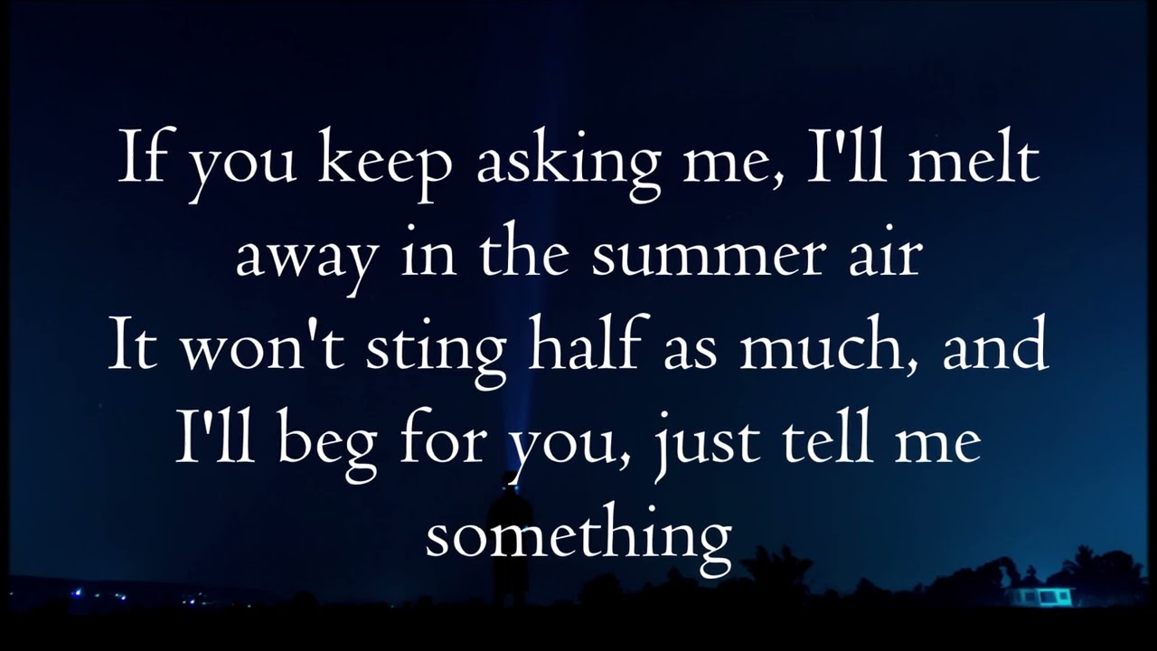 Saosin - I Can Tell There Was An Accident Here Earlier lyrics