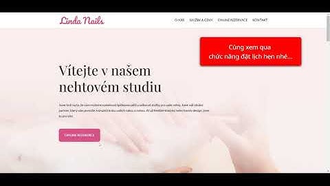 Website với chức năng đặt lịch hẹn cho salon, spa