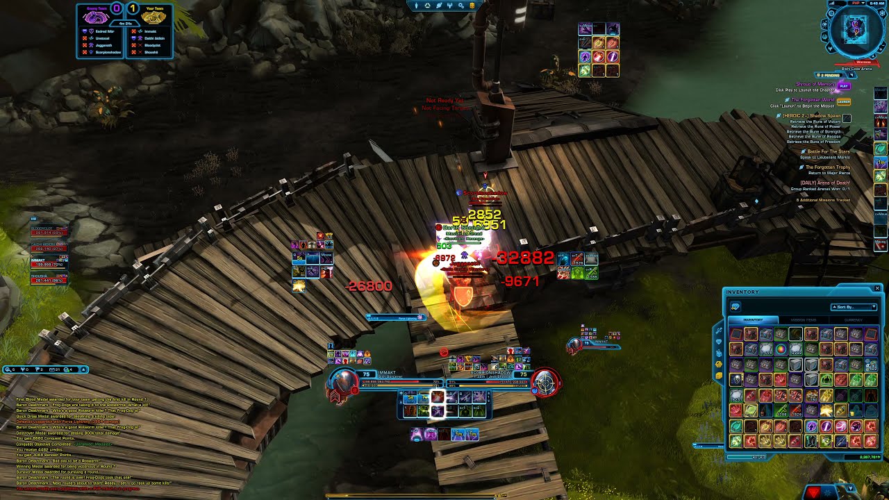 SWTOR 6.3 PvP 4v4 Unranked | 2021 lvl75 - Madness Sorcerer - Rishi Arena |