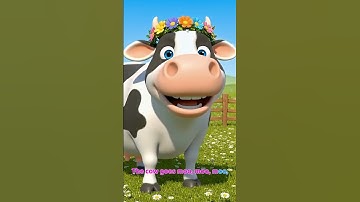 Cow Song for Kids | Moo Moo Moo | Animal Sounds & Farm Animals Learning | AlphabetaTV