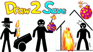 DRAW 2 SAVE STICKMAN Funny Puzzle Game