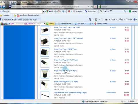 pedicure spa jet parts Test plugs for pools and spas.mp4