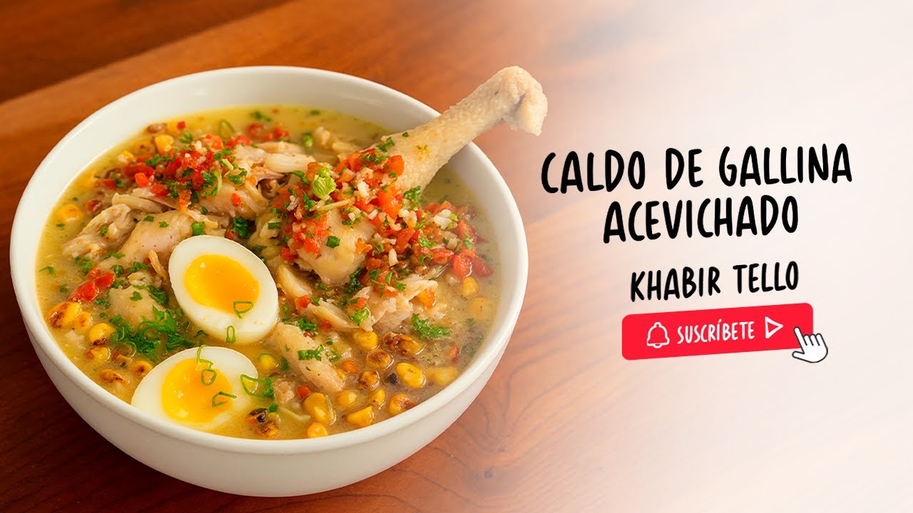 Caldo de Gallina Acevichado | Receta Peruana Fácil y Rápida 🍲🇵🇪