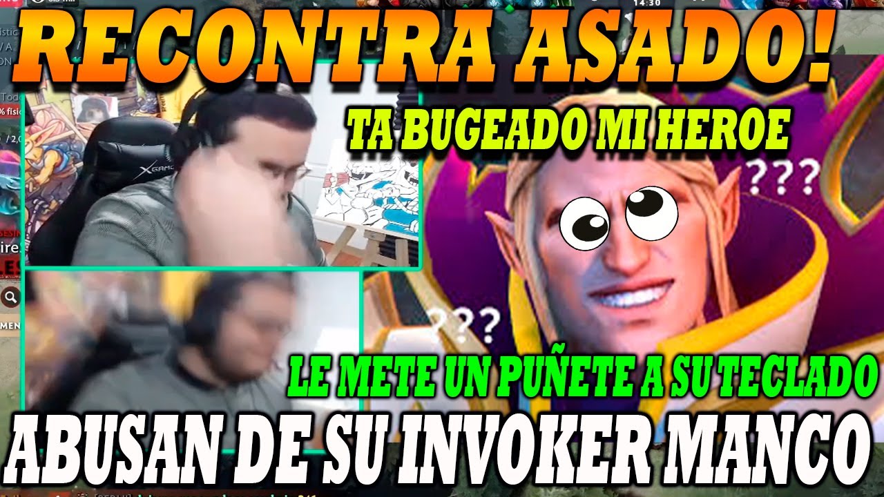 TECHISOR RECONTRA ASADO!🤬 SACA SU INVOKER INSPIRADO Y TERMINA FEEDEANDO | NO LE SALE NI 1 COMBO! 😂