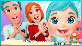Happy And You Know It Dance | + More Nursery Rhymes & Kids Songs - Super Luca School Theather