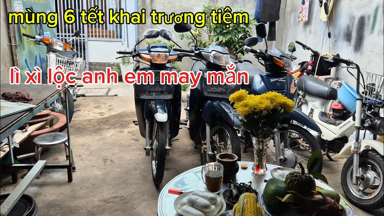 Mùng 6 Tết Khai Trương Em Rã Con Wave Thái Thắng Đĩa MTE #CuộcSốngThựcTế