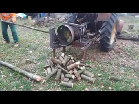 Štípačka na dřevo za traktor domácí výroby
