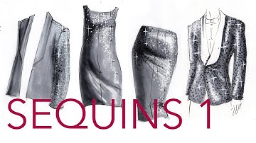 Fashion Illustration Tutorial: Sequins (Part 1/2)