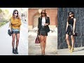 Gorgeous Black Leather Skirt Outfits This Month