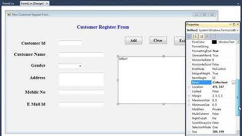 How to Create Window Based Customer Register Form using C#