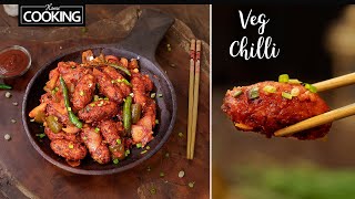 Veg Chilli | Party Starter Recipes | Chilli Dry Recipe | Manchurian Recipe | Indo Chinese Recipes