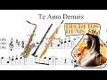 Partitura Te Amo Demais (Marília Mendonça) Sax Tenor, Soprano, Clarinete