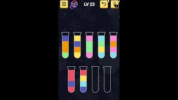 Water sort puzzle Level 21 to 25 #watersortpuzzle #puzzle #game
