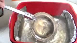 How To Clean Silver Plated Items with Aluminum Foil,Baking Soda and Hot Water