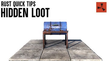 RUST Building Tips - Rust Hidden Loot  (Rust base Building)