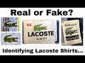 Real or Fake - How to identify a Genuine or Fake Lacoste shirt