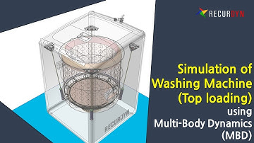 Simulation of washing machine vibration using Multibody Dynamics