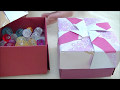 【ORIGAMI】BOX　蓋つき箱（小物入れ等） 　How to make a box