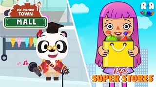 Best Pretend Play App Pepi Super Stores and Dr. Panda Town: Mall New Update !! screenshot 1