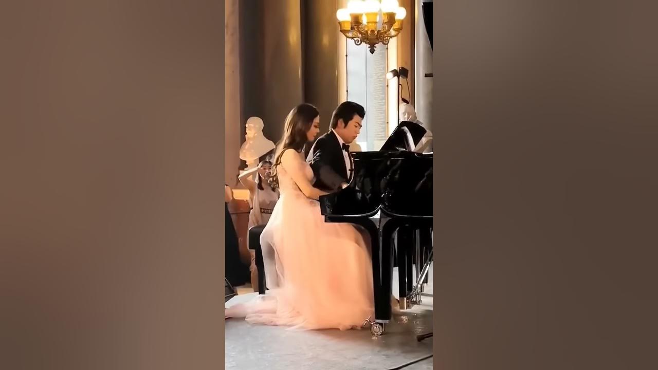 真美！郎朗和妻子在婚禮演奏钢琴！神同步的師兄妹