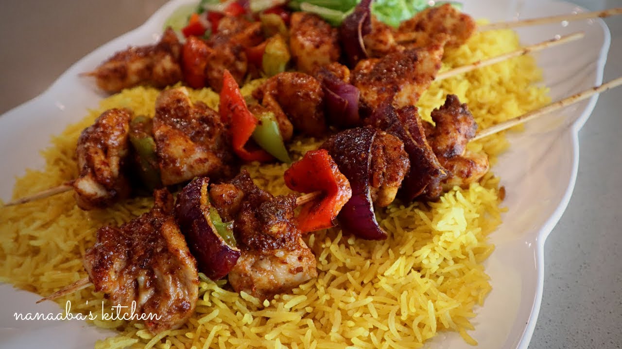 Oven Grilled  CHICKEN KABOBS - Nanaaba's Kitchen