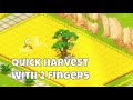 How to make quick harvest with 2 fingers  hay day tips  tricks