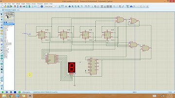 4 bit up counter (0-12) proteus tutorial