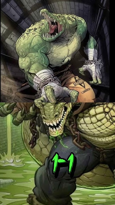 Killer croc vs the lizard - YouTube