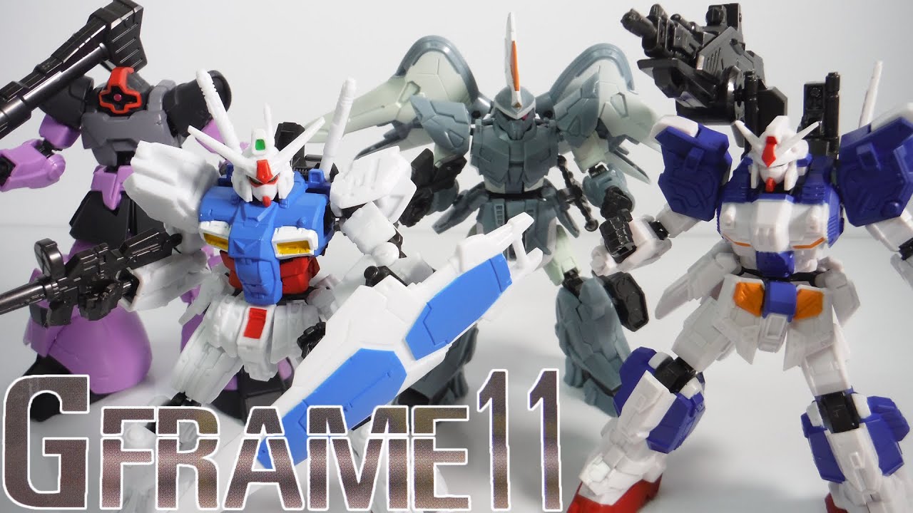 機動戦士ガンダム ｇフレーム11 全８種 開封 Mobile Suit Gundam G Frame Figure ガンダム試作1号機 ジン フルアーマーガンダム7号機 ドム 食玩 Youtube