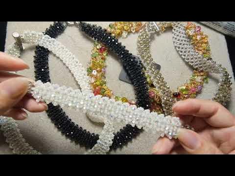 Украшения на бисерной сетке - YouTube