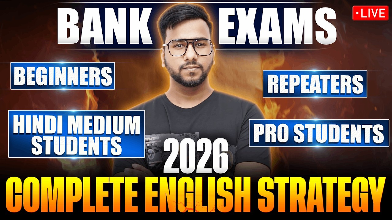 🎯 Bank Exams 2026 Preparation Strategy | Complete Beginner to Advanced English Roadmap | Varun Sir