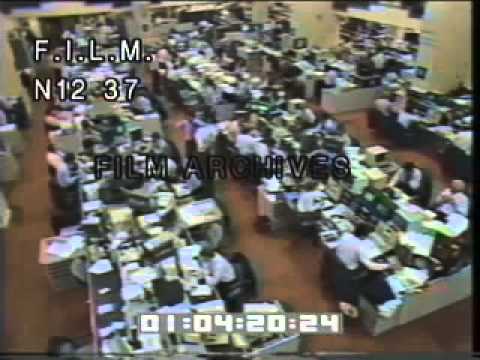 1987 Stock Market Crash Stock Footage Archival Footage Youtube