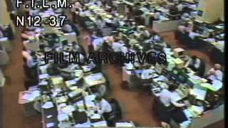 1987 Stock Market Crash (stock footage / archival footage)
