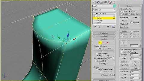 203 Shaping the spline cage with area selection