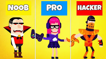 Ultimate Bowmasters - Noob vs Pro vs Hacker Part #2