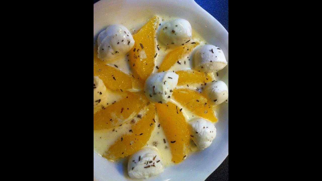 Thermomix® TM 5® Orangen Mozzarella mit Joghurtdressing - YouTube