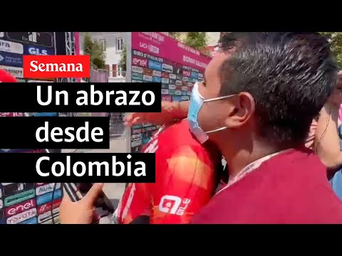 SEMANA en la Ruta le cumplió el deseo a la mamá de Santiago Buitrago | Giro de Italia 2022