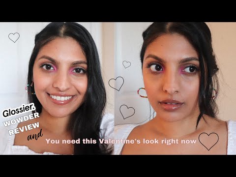 GLOSSIER WOWDER REVIEW + The cutest VALENTINE'S DAY Look | Ankita Jain