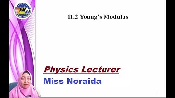 Week 14 : 11.0 Deformation of Solids [11.2]